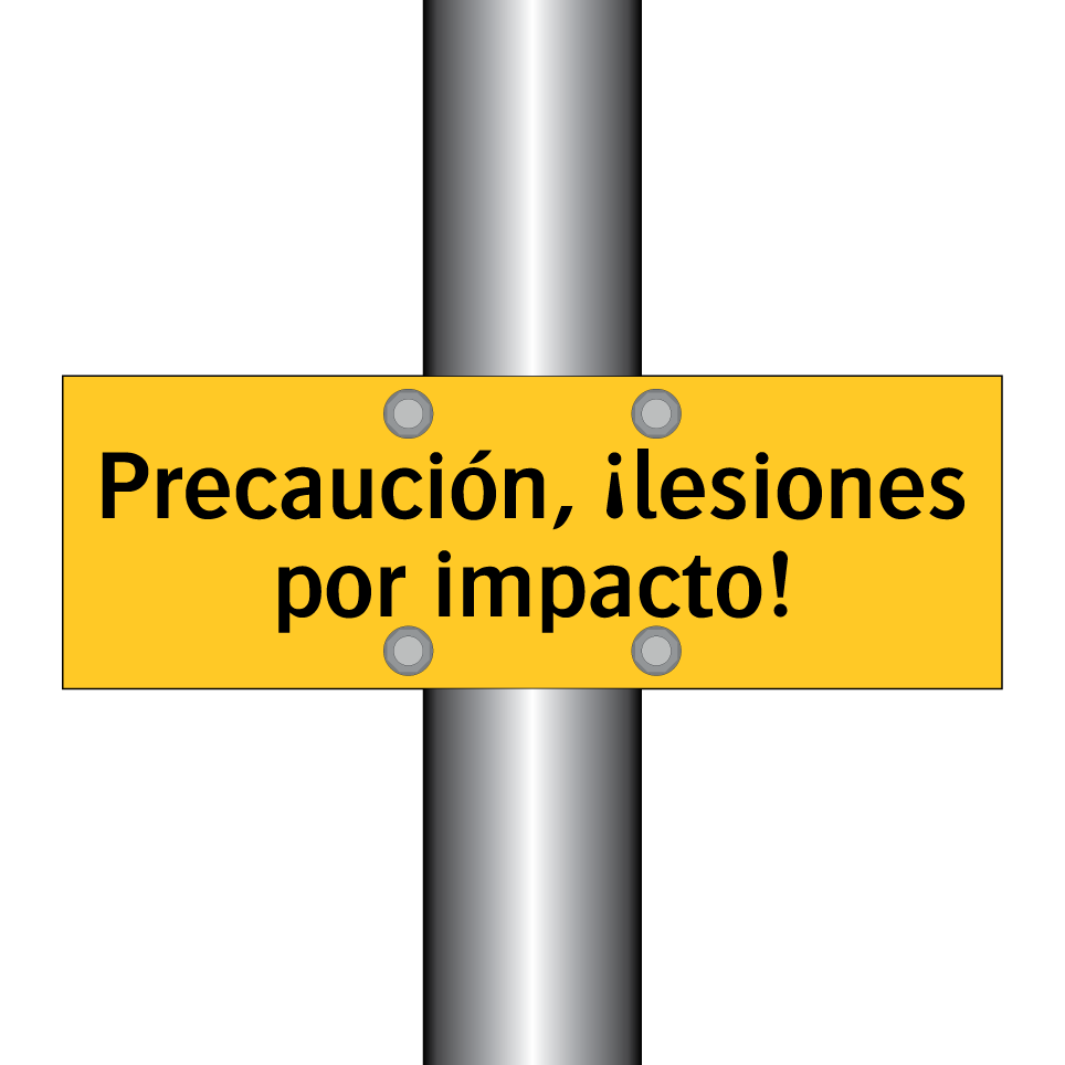 Precaución, ¡lesiones por impacto!