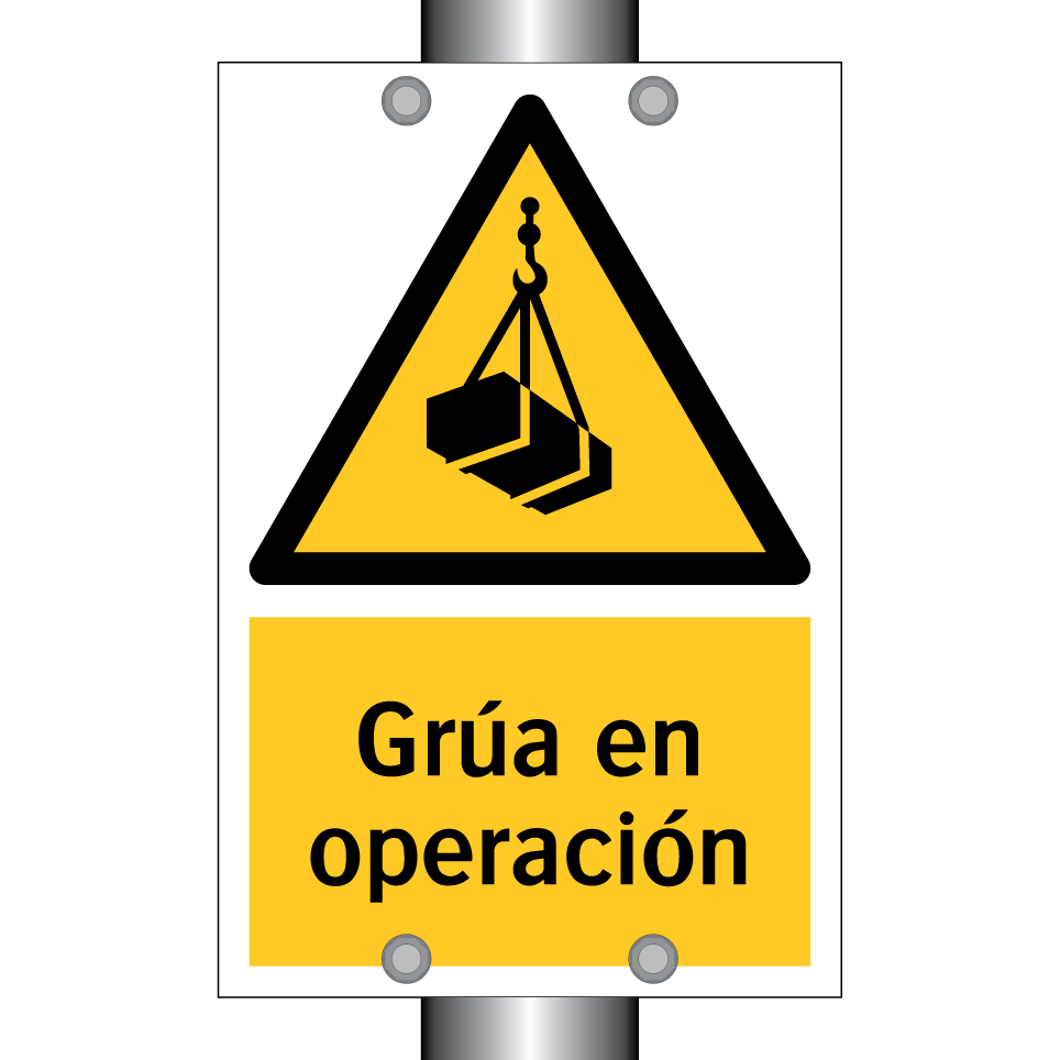 Grúa en operación