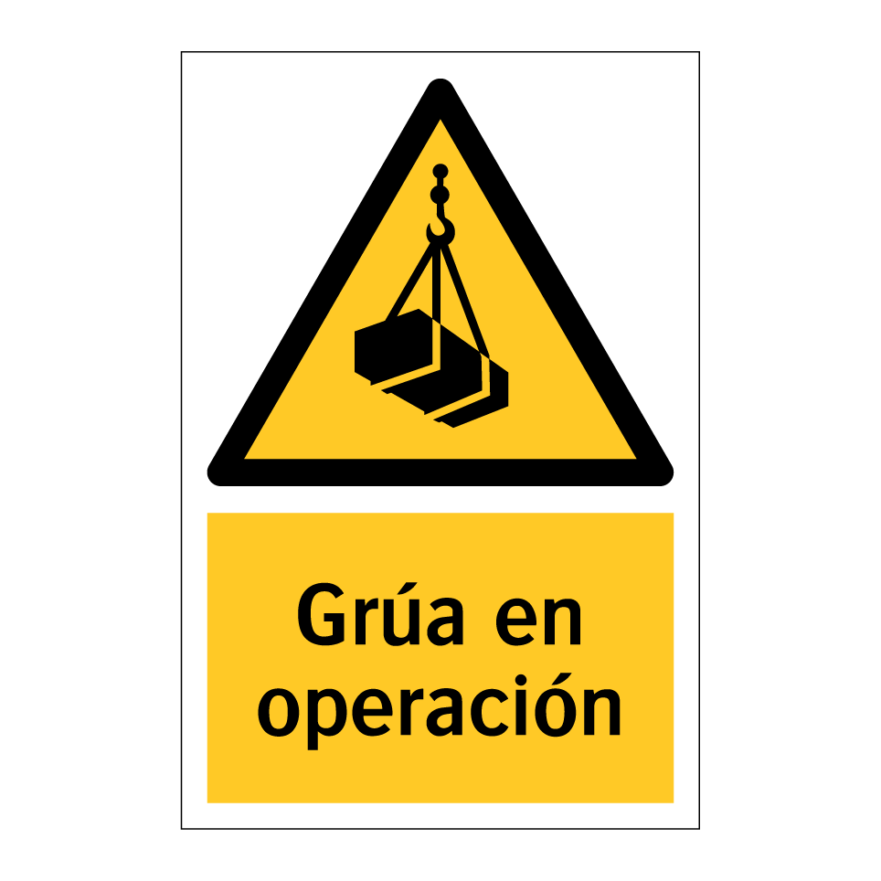 Grúa en operación