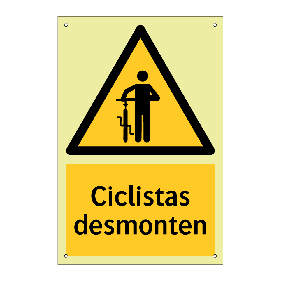 Ciclistas desmonten