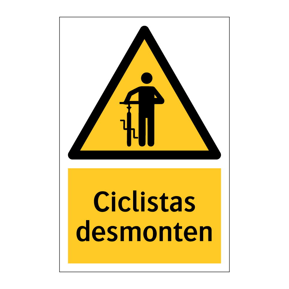 Ciclistas desmonten