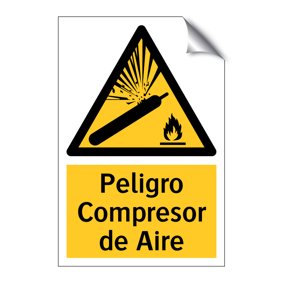 Peligro Compresor de Aire