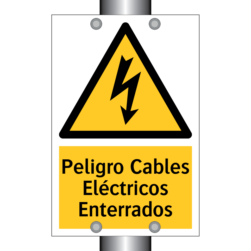 Peligro Cables Eléctricos Enterrados
