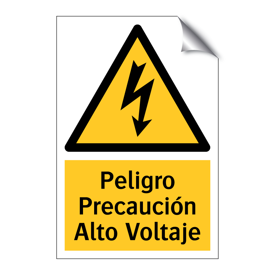 Peligro Precaución Alto Voltaje