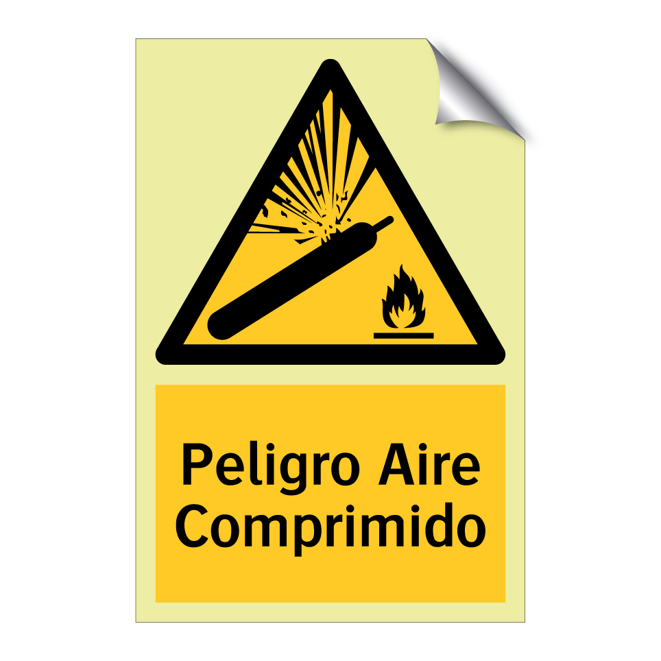 Peligro Aire Comprimido