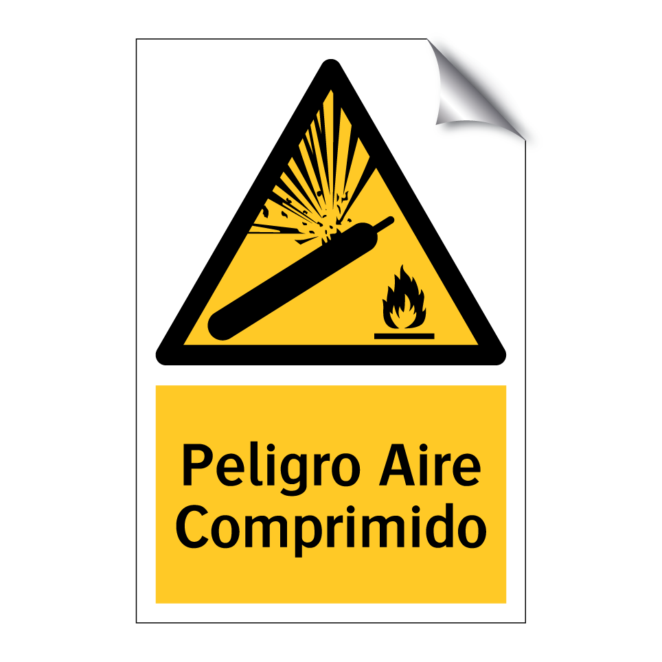Peligro Aire Comprimido