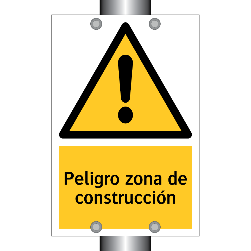 Peligro zona de construcción