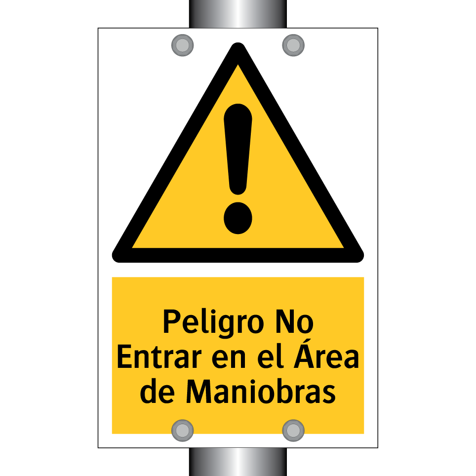 Peligro No Entrar en el Área de Maniobras