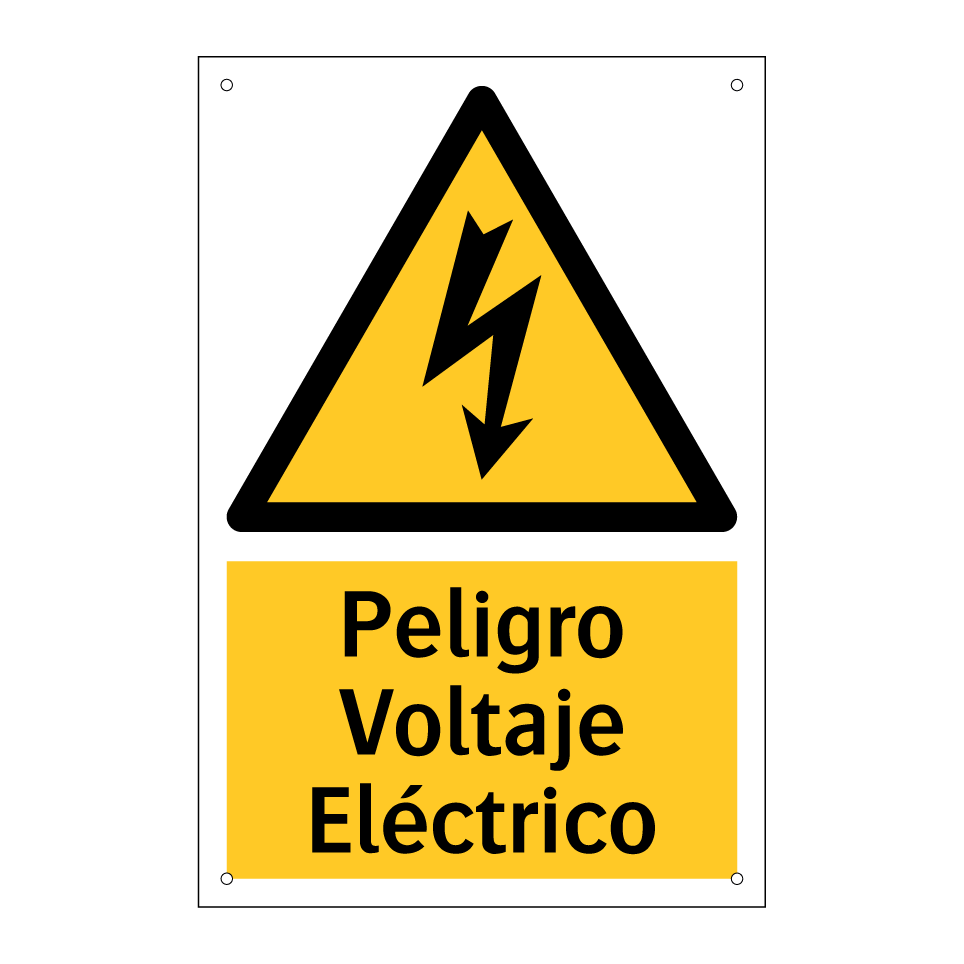 Peligro Voltaje Eléctrico