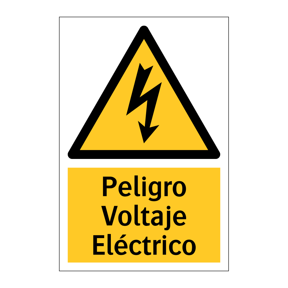 Peligro Voltaje Eléctrico