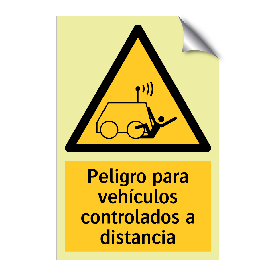 Peligro para vehículos controlados a distancia