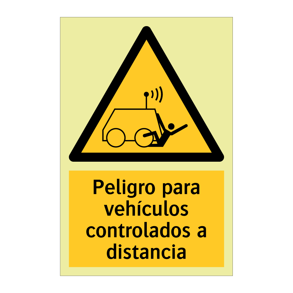 Peligro para vehículos controlados a distancia
