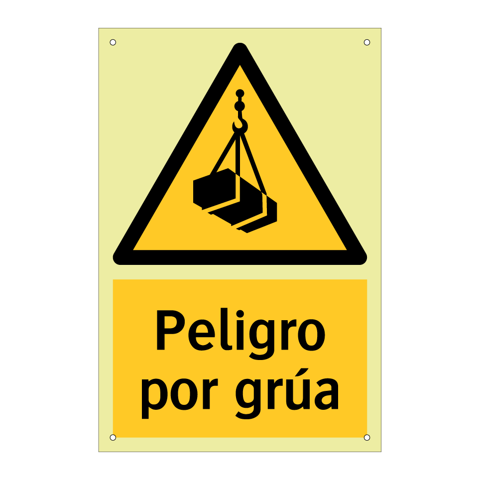 Peligro por grúa