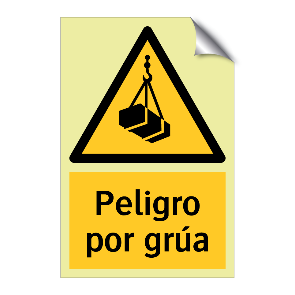 Peligro por grúa