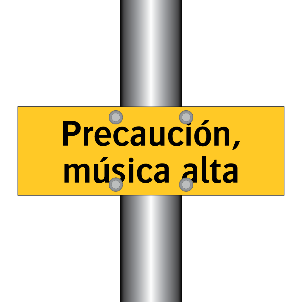 Precaución, música alta