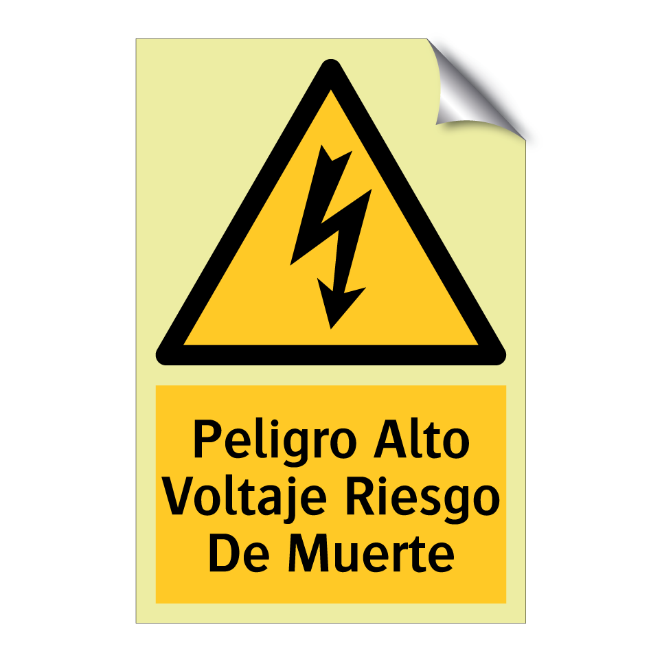 Peligro Alto Voltaje Riesgo De Muerte