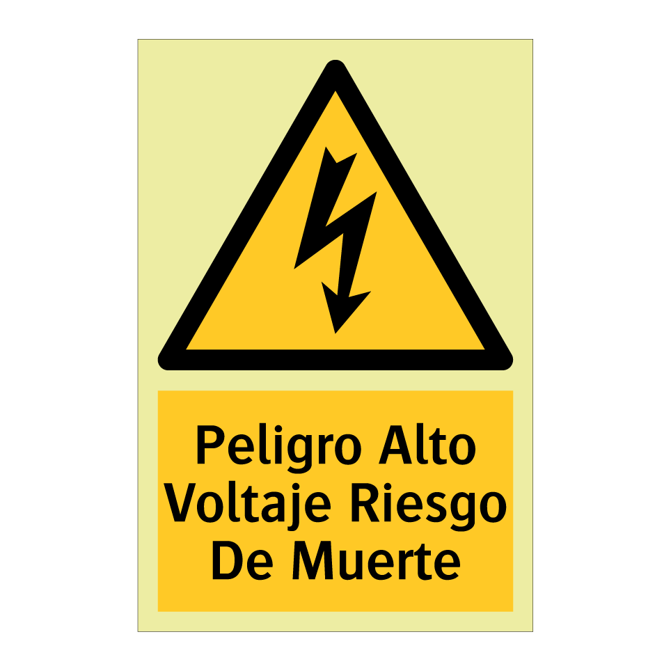 Peligro Alto Voltaje Riesgo De Muerte