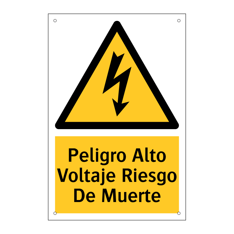 Peligro Alto Voltaje Riesgo De Muerte