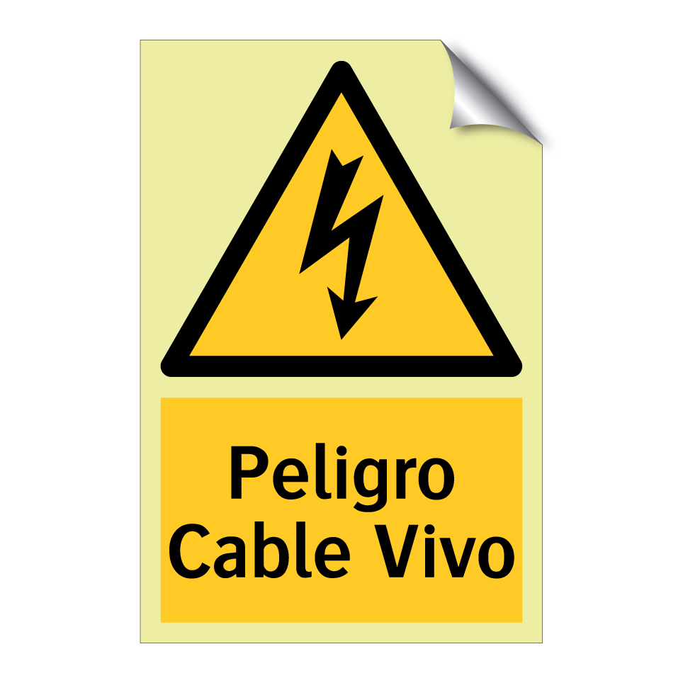 Peligro Cable Vivo