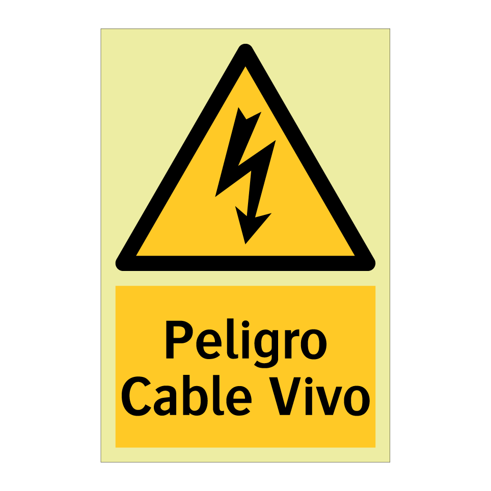 Peligro Cable Vivo