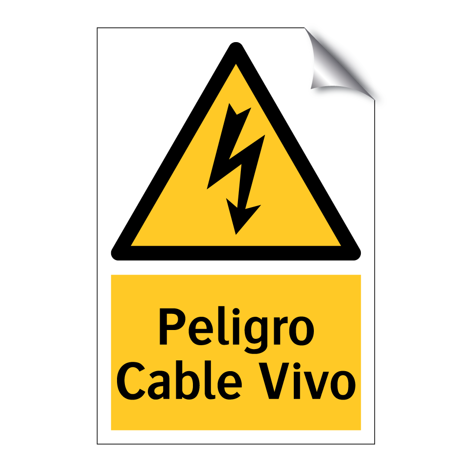 Peligro Cable Vivo