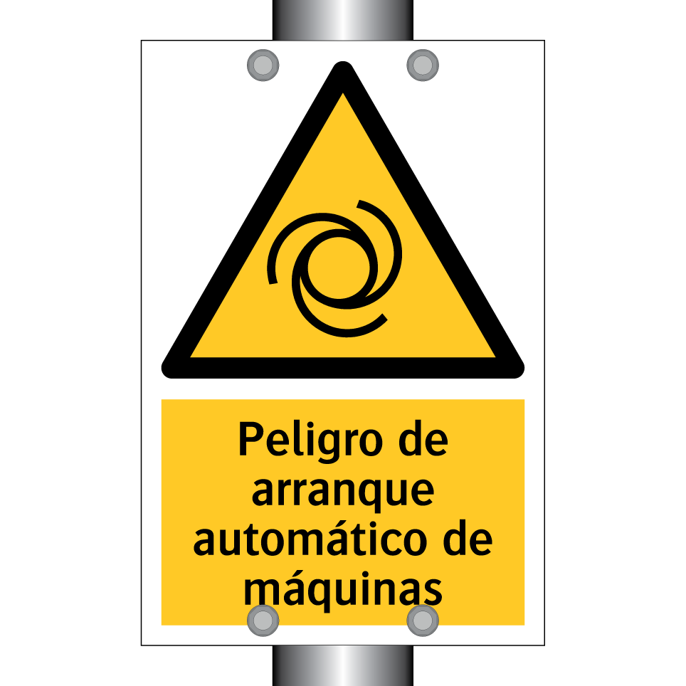 Peligro de arranque automático de máquinas