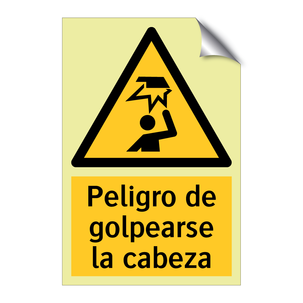 Peligro de golpearse la cabeza