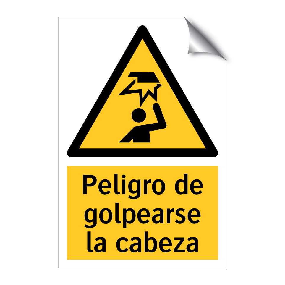 Peligro de golpearse la cabeza