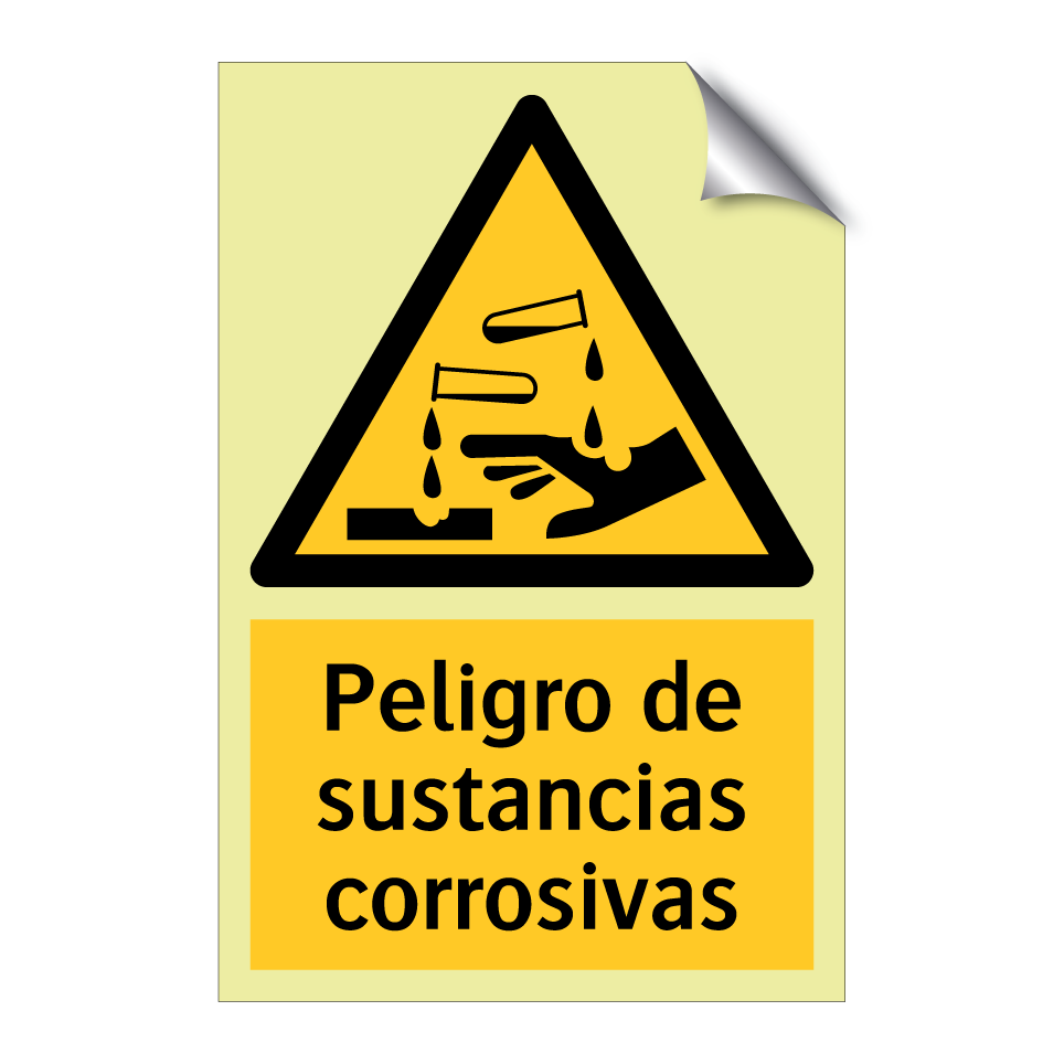 Peligro de sustancias corrosivas