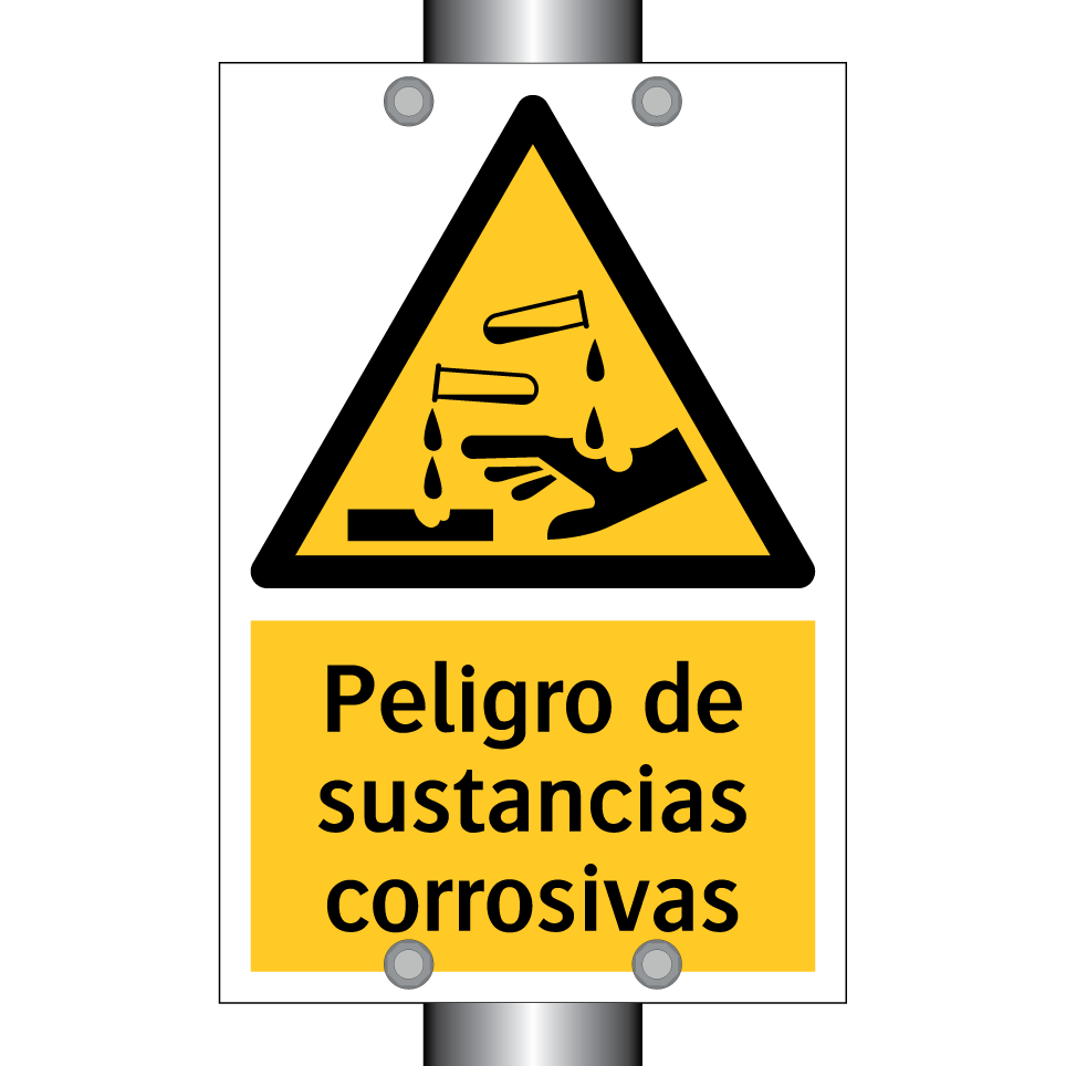 Peligro de sustancias corrosivas