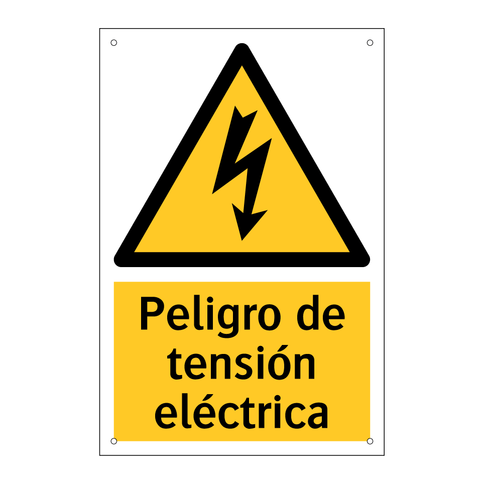 Peligro de tensión eléctrica