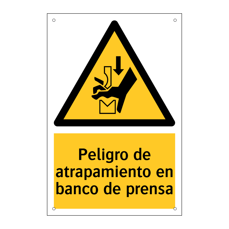 Peligro de atrapamiento en banco de prensa