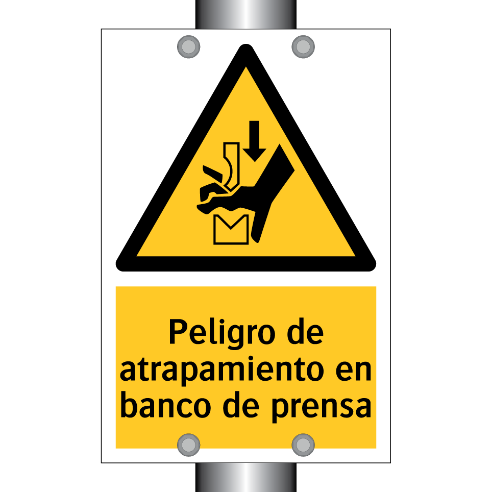 Peligro de atrapamiento en banco de prensa