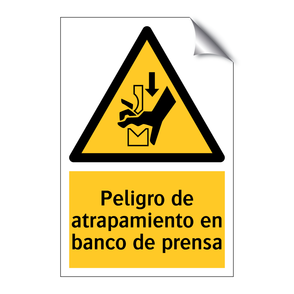 Peligro de atrapamiento en banco de prensa