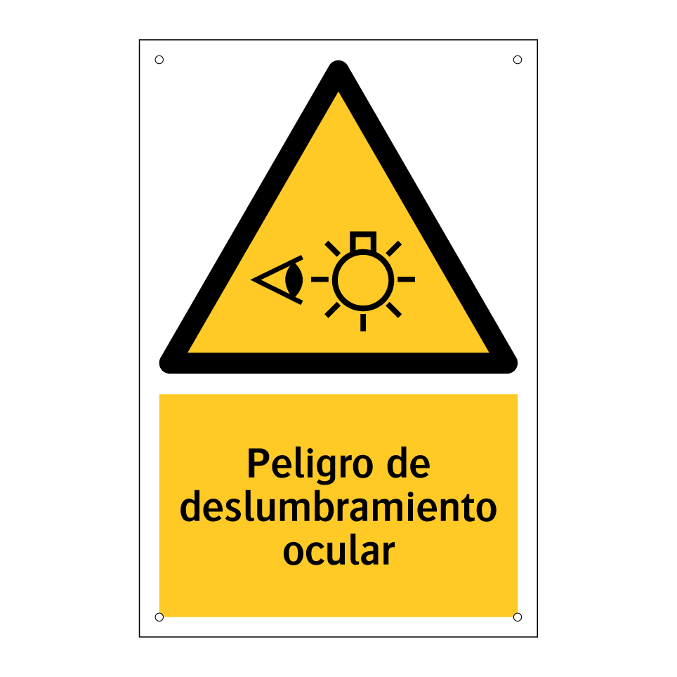 Peligro de deslumbramiento ocular
