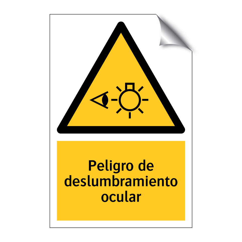 Peligro de deslumbramiento ocular