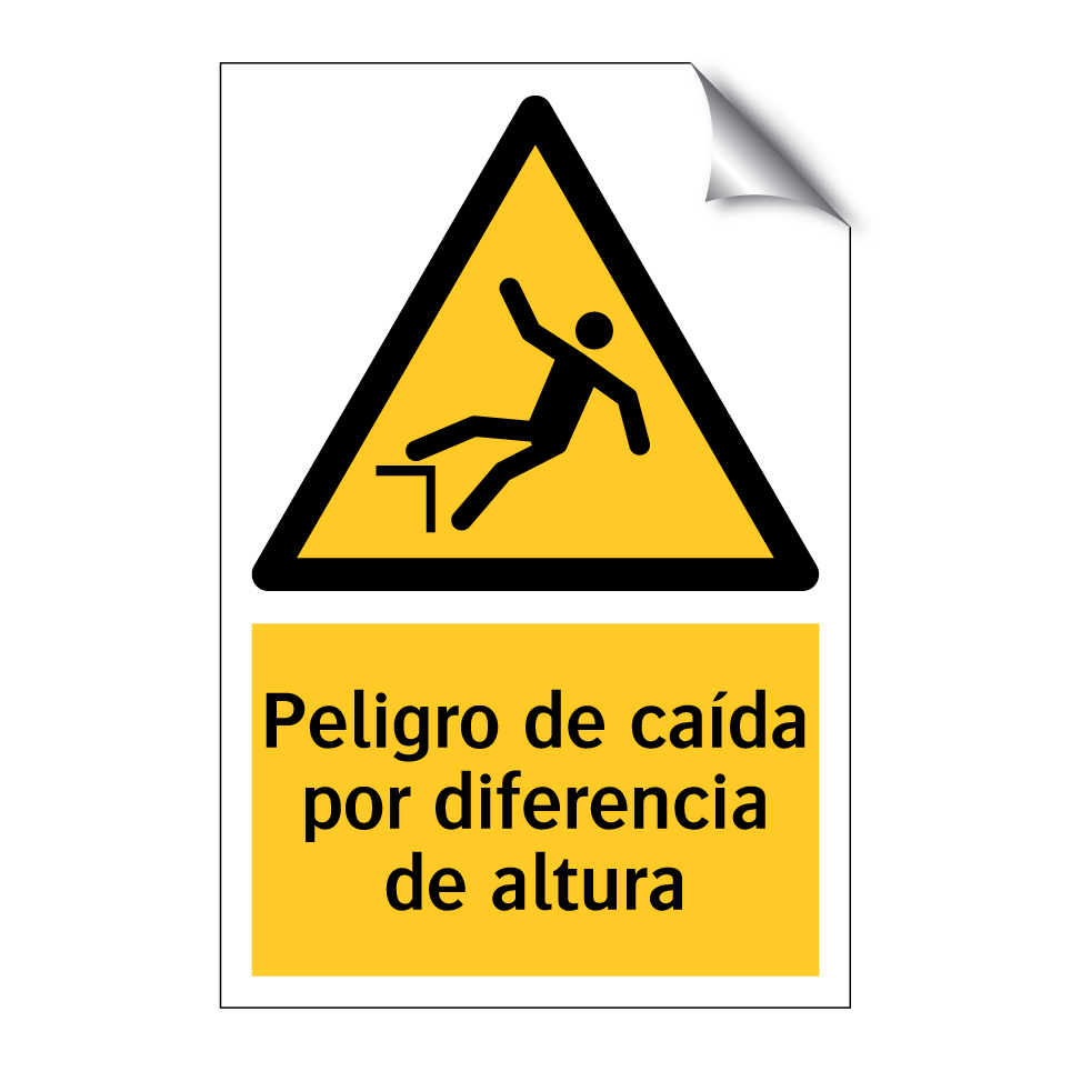 Peligro de caída por diferencia de altura
