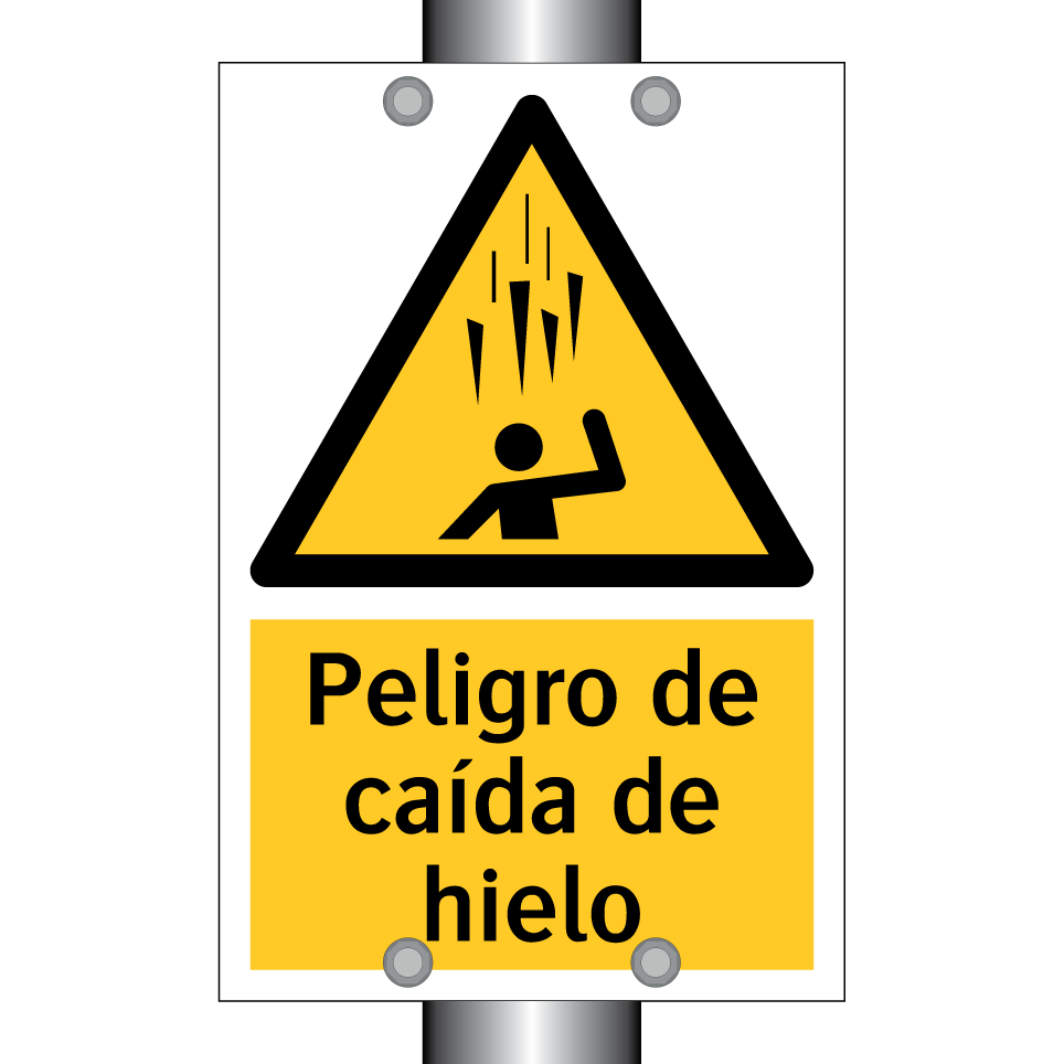 Peligro de caída de hielo