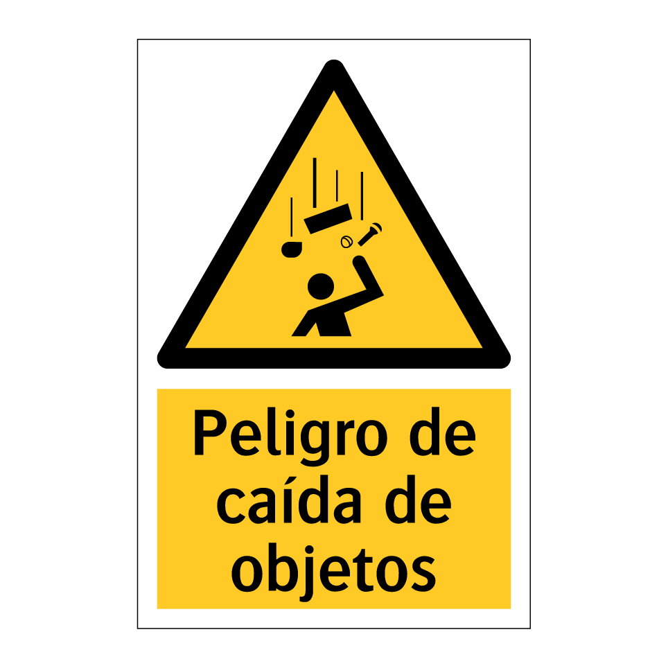 Peligro de caída de objetos