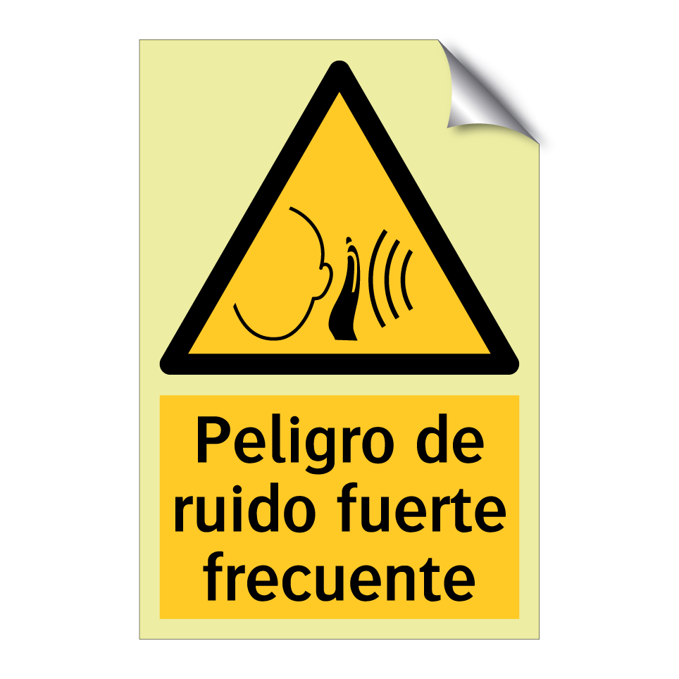 Peligro de ruido fuerte frecuente