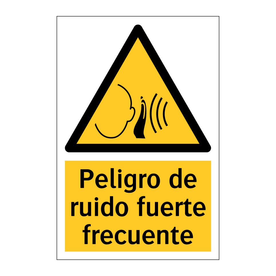 Peligro de ruido fuerte frecuente