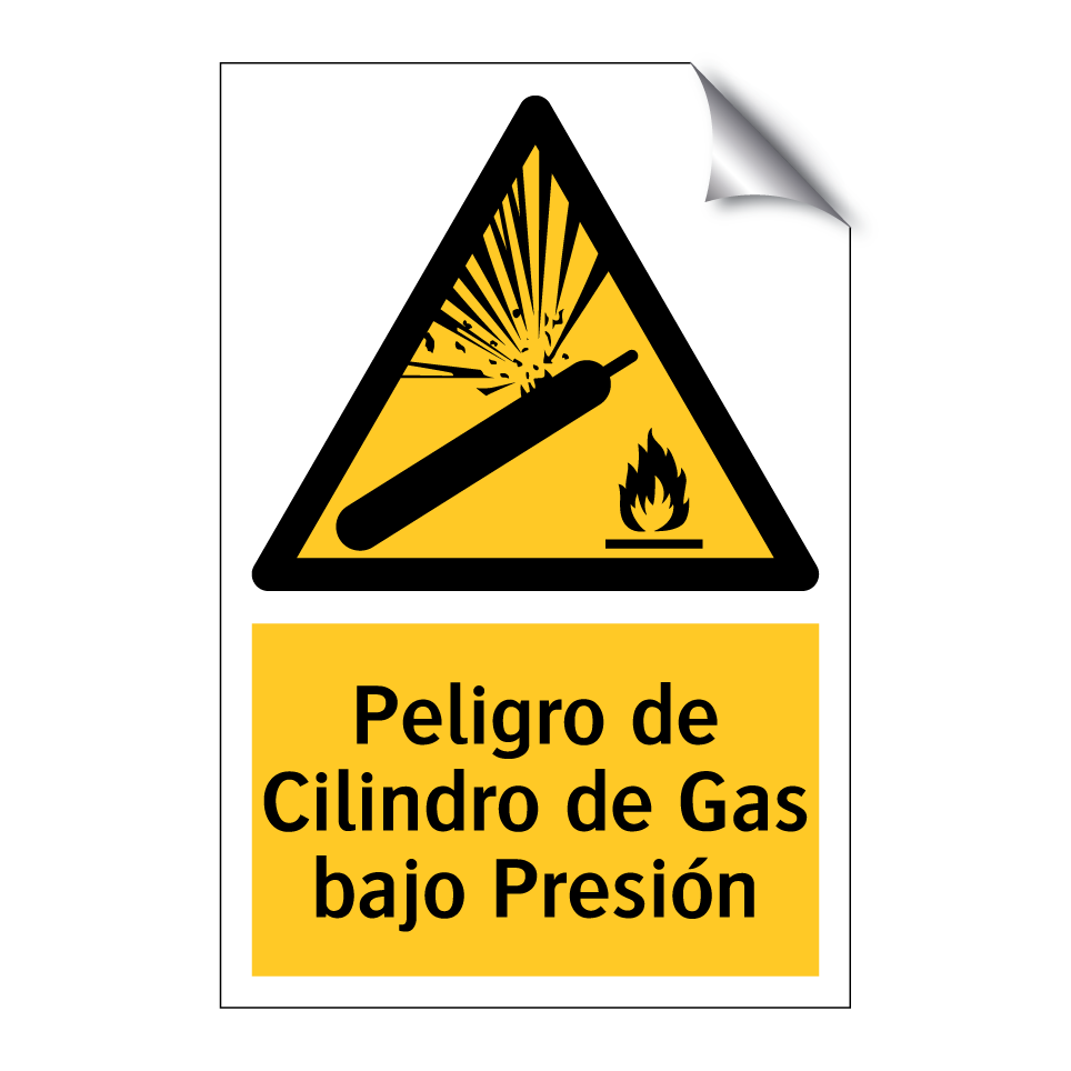 Peligro de Cilindro de Gas bajo Presión