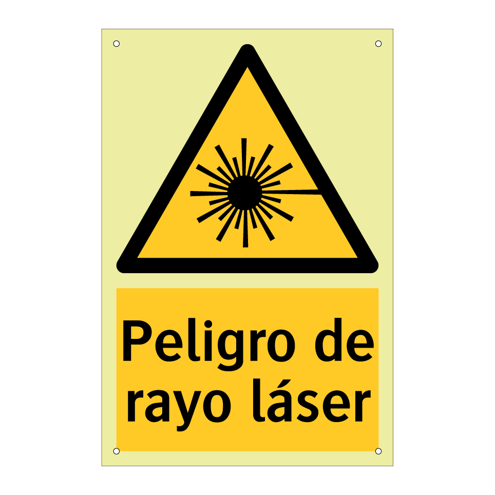 Peligro de rayo láser