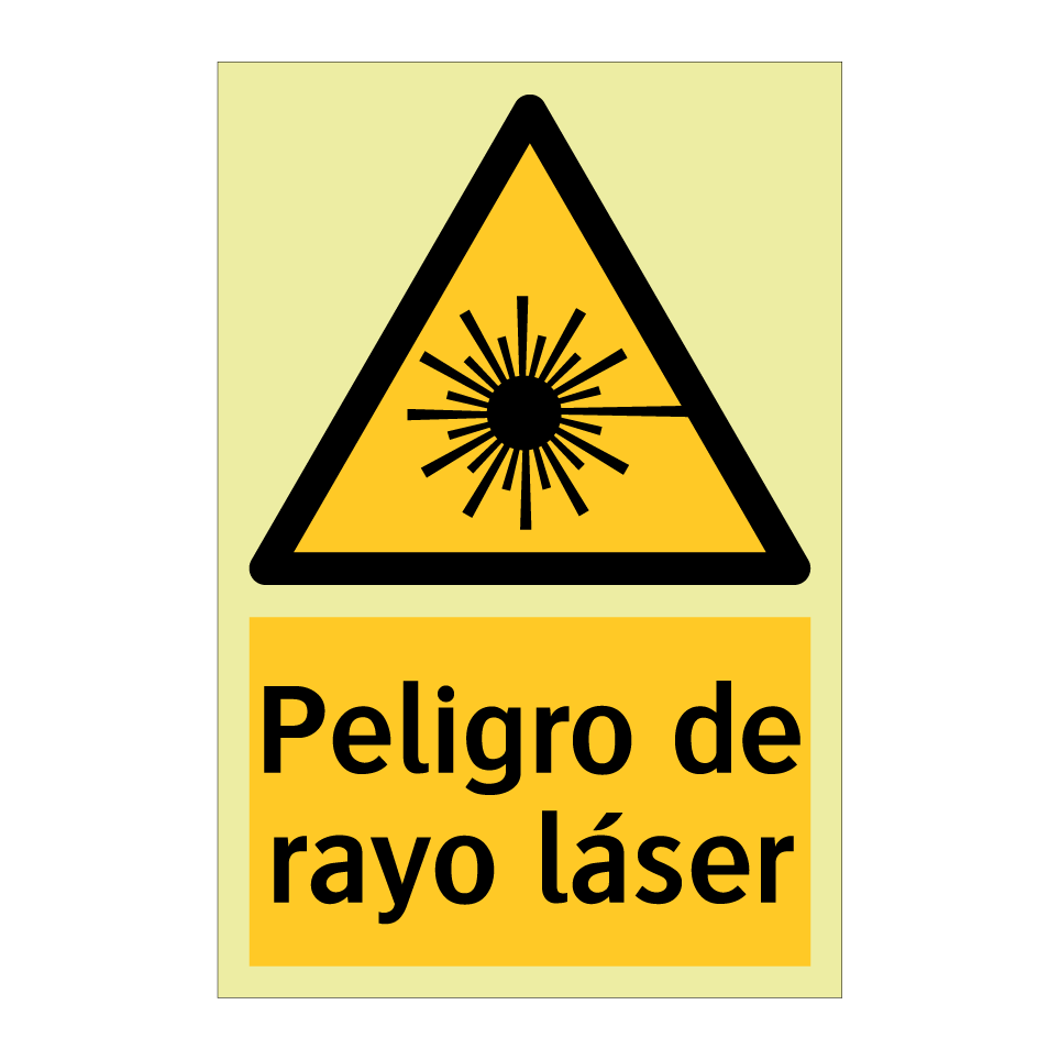 Peligro de rayo láser