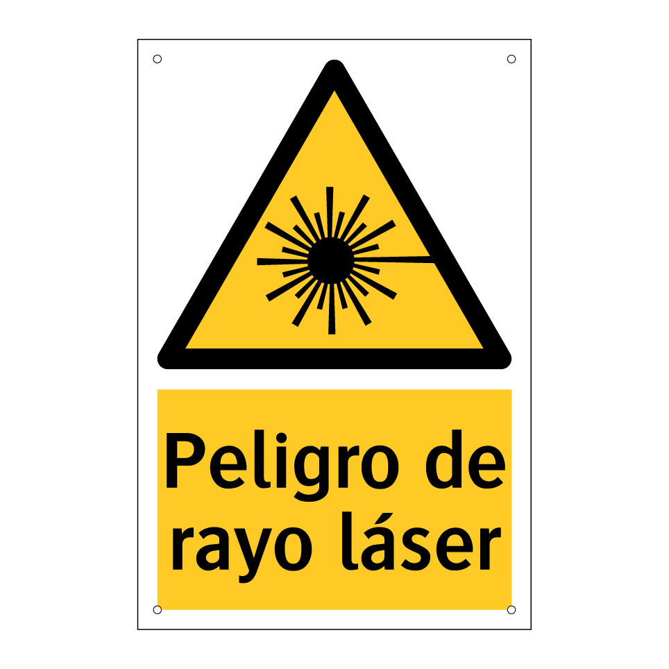 Peligro de rayo láser