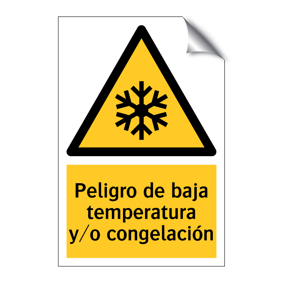 Peligro de baja temperatura y/o congelación
