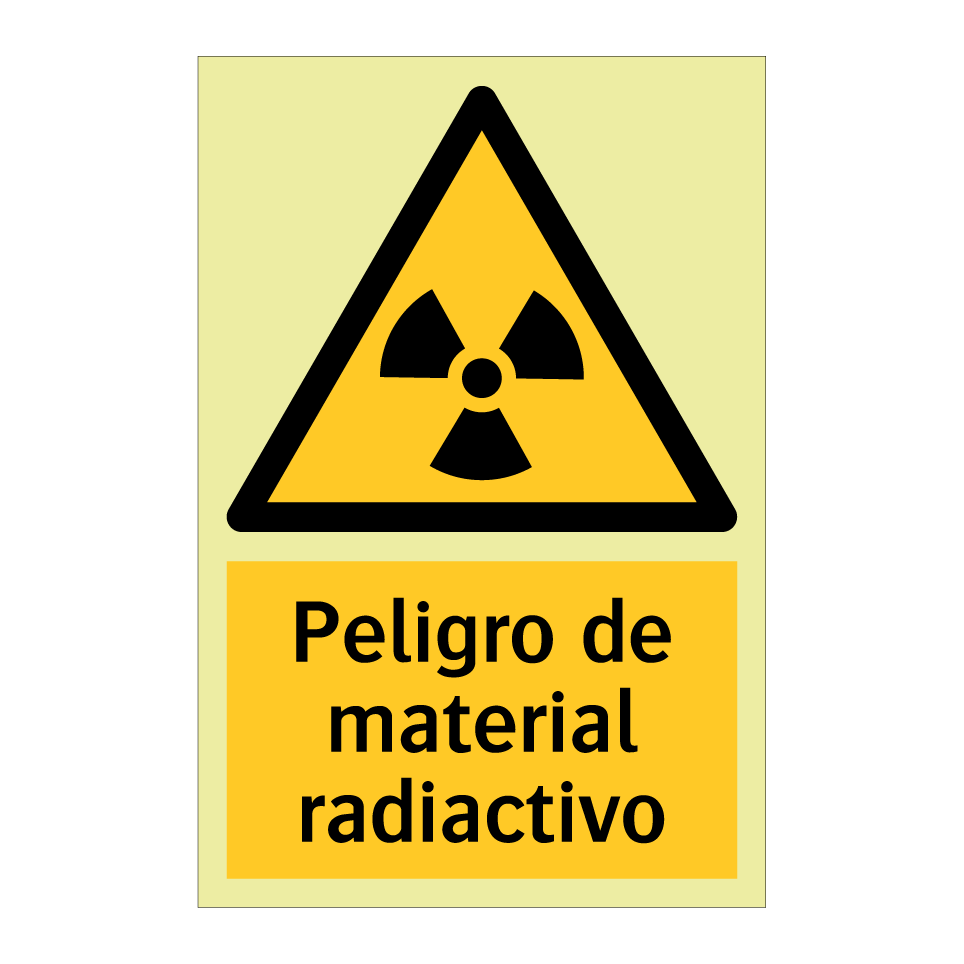 Peligro de material radiactivo