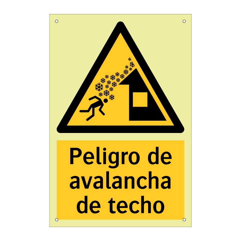 Peligro de avalancha de techo