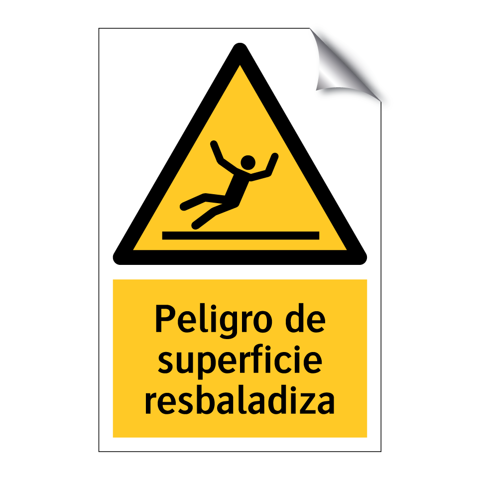 Peligro de superficie resbaladiza