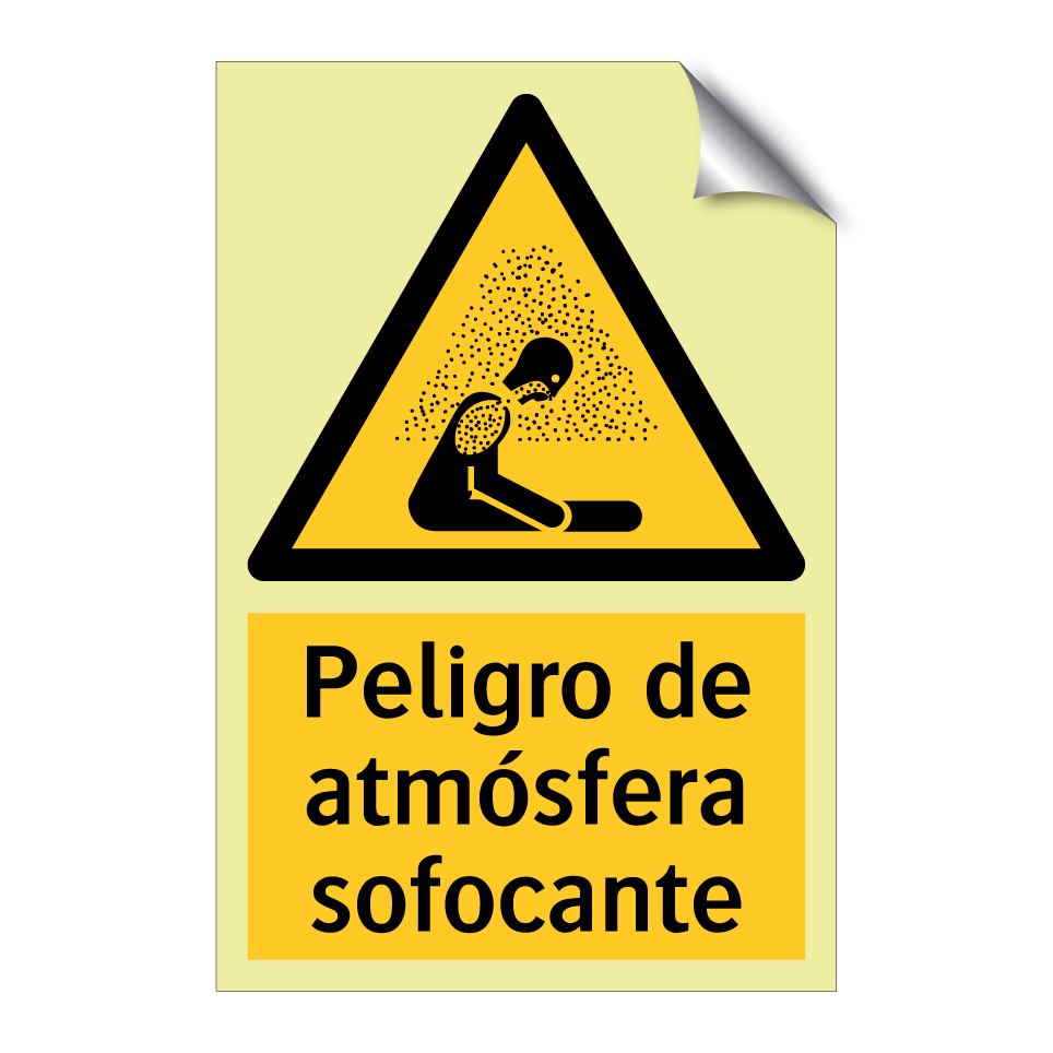 Peligro de atmósfera sofocante